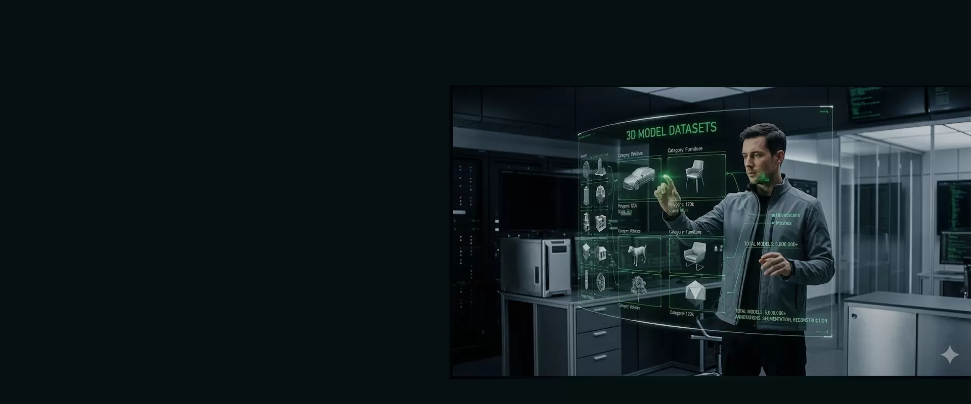 3D Model Datasets for AI Training