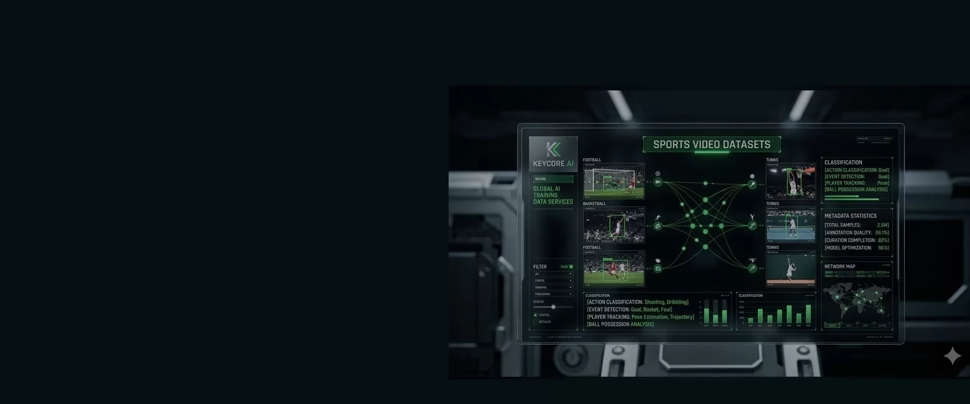 Sports Video Dataset for AI Training
